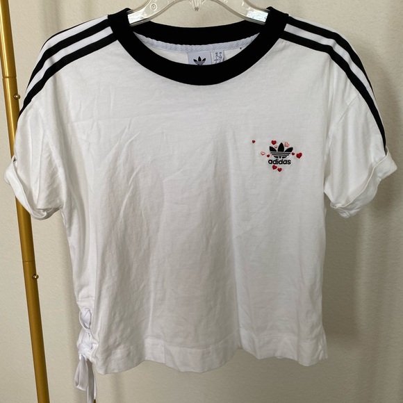Adidas Valentine’s Day Limited Edition Embroidered Shirt - Picture 1 of 5